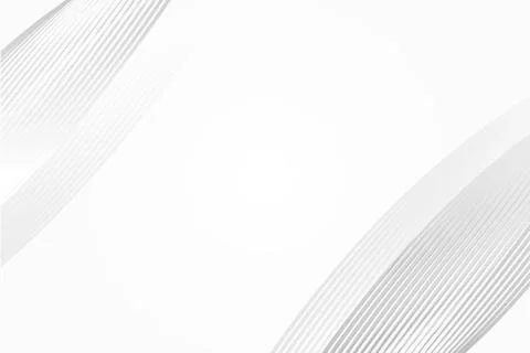 White and grey circular curve abstract background vector for presentation. Ba Illustrazione stock