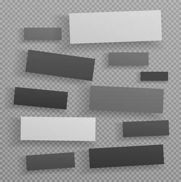 White and grey different size rectangular shapes with shadow are on squared Stock Illustration
