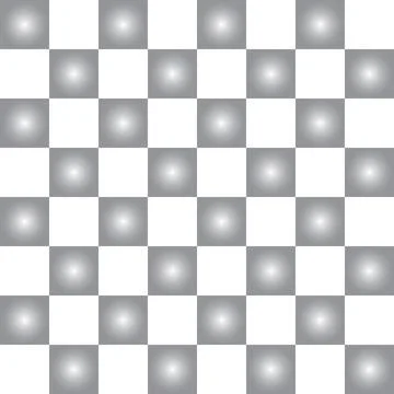 White and grey gradient chess board art Stock Illustration