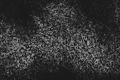 White And Grey Halftone Dotted Backdrop 스톡 일러스트