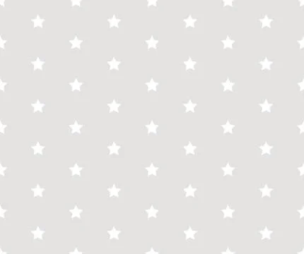 White and grey vector seamless pattern with stars Illustrazione stock