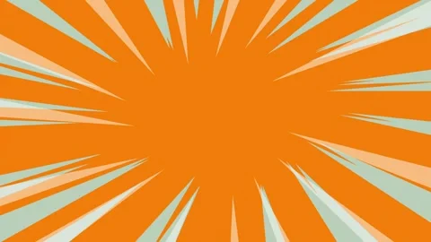 White and light blue fast speed lines animation on orange background. Anime Stock Footage 314526207