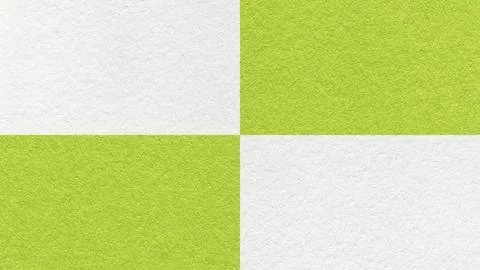 White and lime green checkered paper texture background with four sections .. Stock Illustration