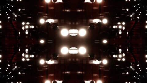 White and Orange Strobe Lamp Kaleidoscope Background VJ Loop in 4K 库存影片 335829524