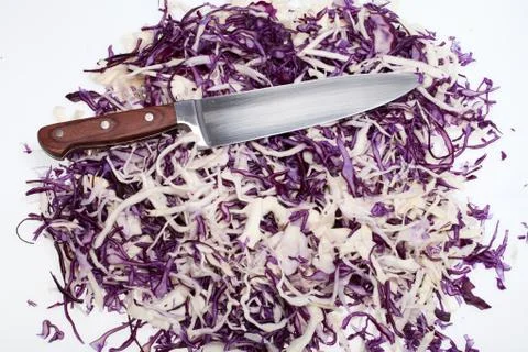 White and red  cabbage Stock Photos