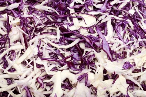 White and red  cabbage Stock Photos