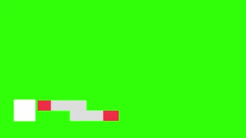 White and Red double lower third Animation with Green Screen. Stock Footage 297182998