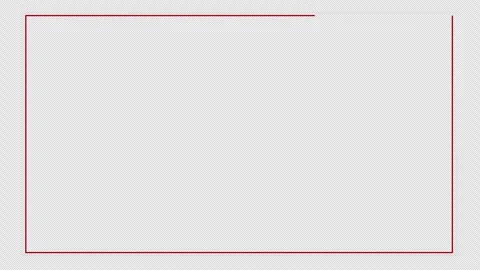 White and Red moving rectangle frame Loop background 4K - Alpha Channel Stock Footage 257430055