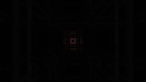 White and Red Neon Frame System of Flashing Squares Background VJ Loop in 4K Stock Footage 344101292
