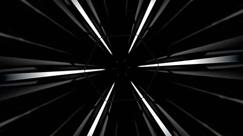 White and Red Neon Strobe Hexagon Kaleidoscope Background VJ Loop in 4K Stock Footage 307918696