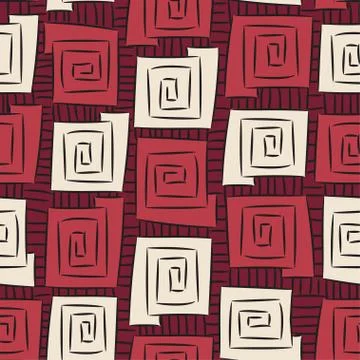 White and red seamless Illustrazione stock
