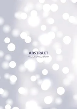 White and silver bokeh vertical background. Illustrazione stock