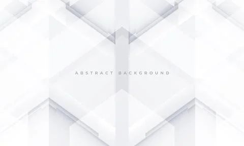 White and soft grey 3D gaming abstract background. White abstract geometric Stock Illustration