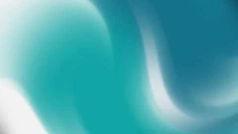 White and teal blend smoothly creating fluid swirling patterns. Stock Footage 308906000