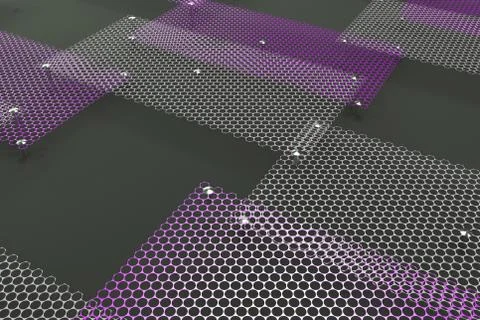 White and violet circular grates on dark grey background Ilustración de archivo
