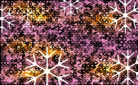White and violet transparent snowflake Christmas light vector backdrop. Stock Illustration