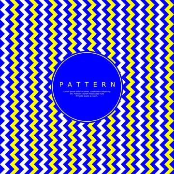 White and yellow vertical zig zag line abstract pattern. Stripe lines pattern. Stock Illustration