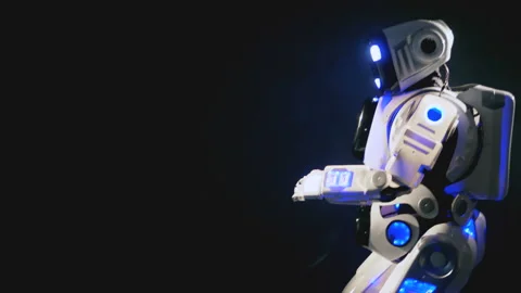 White android walks and waves to the camera. Stock Footage 88435316