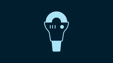 White Angle grinder icon isolated on blue background. 4K Video motion graphic Stock Footage 229559364