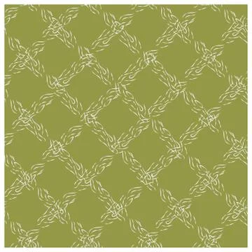 White animal print endless pattern of rhombuses. Stock Illustration