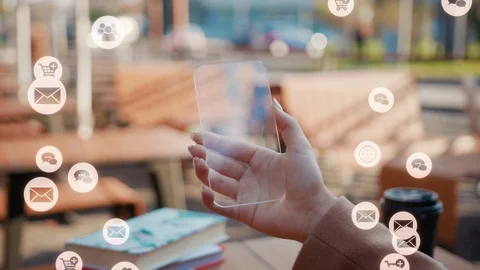 White animation сloud technology internet networking device online storage Stock Footage 126801957
