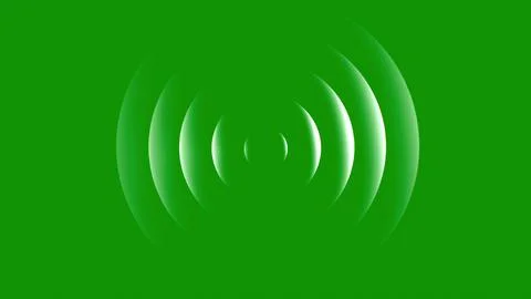 White arc waves pattern with plain green background Stock Illustration