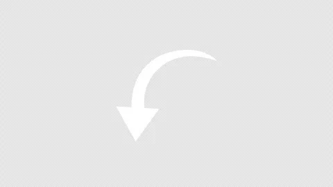 White Arch Downward Arrow Animated Motion Graphic Stock Footage 330433567