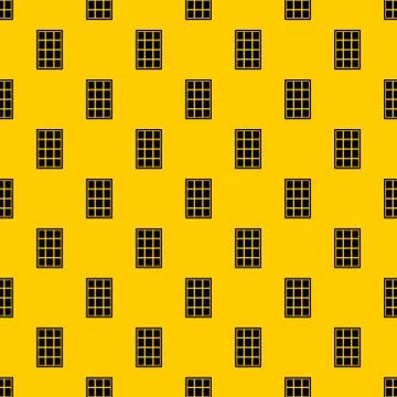 White arched window pattern vector Stock Illustration