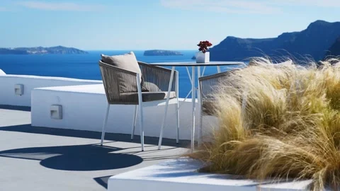 White architecture of Santorini island, Greece. Stock Footage 275170853
