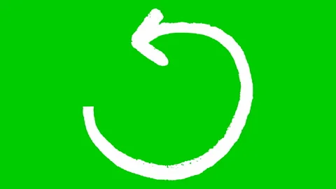 White arrow 33 green Video stock 181866567