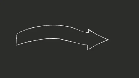 White arrow animation on transparent background Stock Footage 128436590