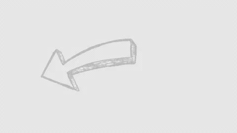 White arrow doodle chalk animation Stockbeeldmateriaal 333206114