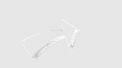 White arrow doodle chalk animation Stockbeeldmateriaal 333274882