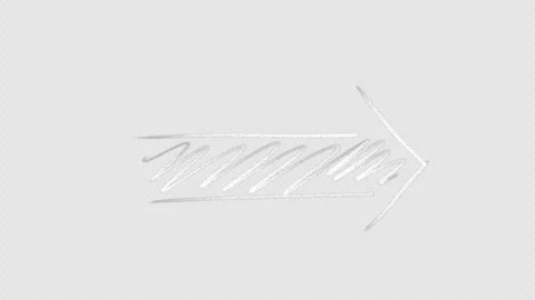 White arrow doodle chalk animation Stockbeeldmateriaal 333274950