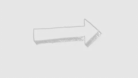 White arrow doodle chalk animation Stockbeeldmateriaal 333331956