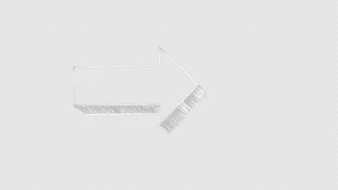 White arrow doodle chalk animation Stockbeeldmateriaal 333470174