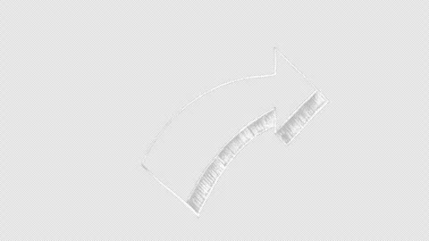 White arrow doodle chalk animation Stockbeeldmateriaal 333470419
