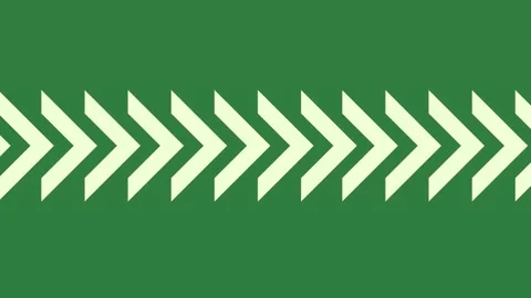 A white arrow on green background and with arrows green screen animated Vídeo Stock 335131694