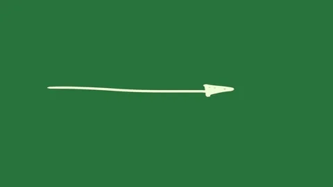 A white arrow on green background and with an pointing to the right green Video stock 335131751