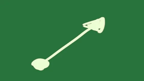 A white arrow on green background and with an image of shovel axe it icon Видео 335131876