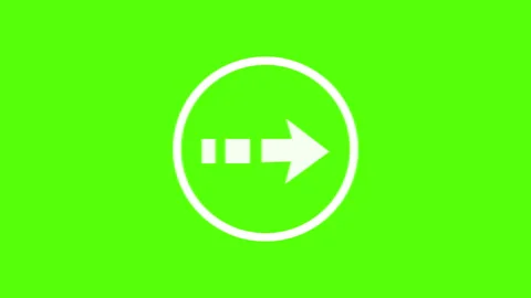 White arrow green screen background animation. With Download sign Arrows loop an Stock Footage 290516143