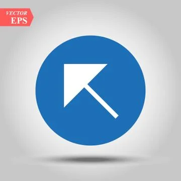 White arrow icon. Direction indicator pointer sign icon. Previous symbol. eps Stock Illustration
