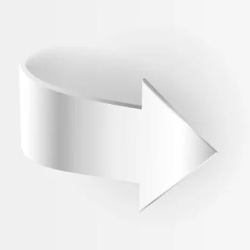 White arrow Stock Illustration