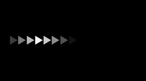 White Arrow Indicator on a Black Background Stock Footage 24805501