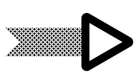 White arrow inside black square icon, Directional traffic sign graphic, Right Ilustración de archivo