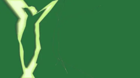 White arrow on it and picture of person light coming from drawing man in shirt Stock Footage 336855675