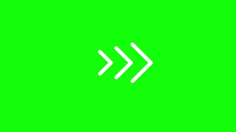 White arrow pointing graphic animation. Stock Footage 289425175