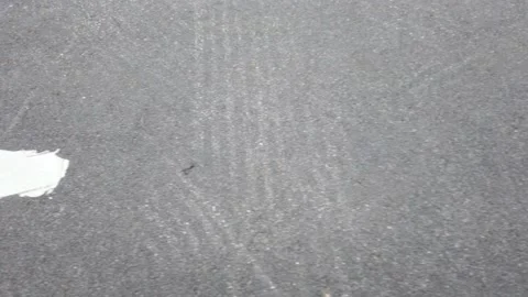 White arrow on tarmac surface Stock-Footage 159464422