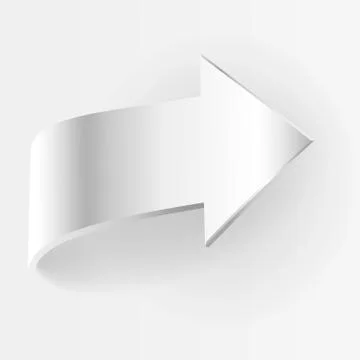 White arrow. Vector illustration Stock Illustration