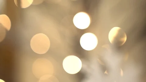 White artificial snowflake decorated with shiny powder on leafless tree Stockbeeldmateriaal 100288892